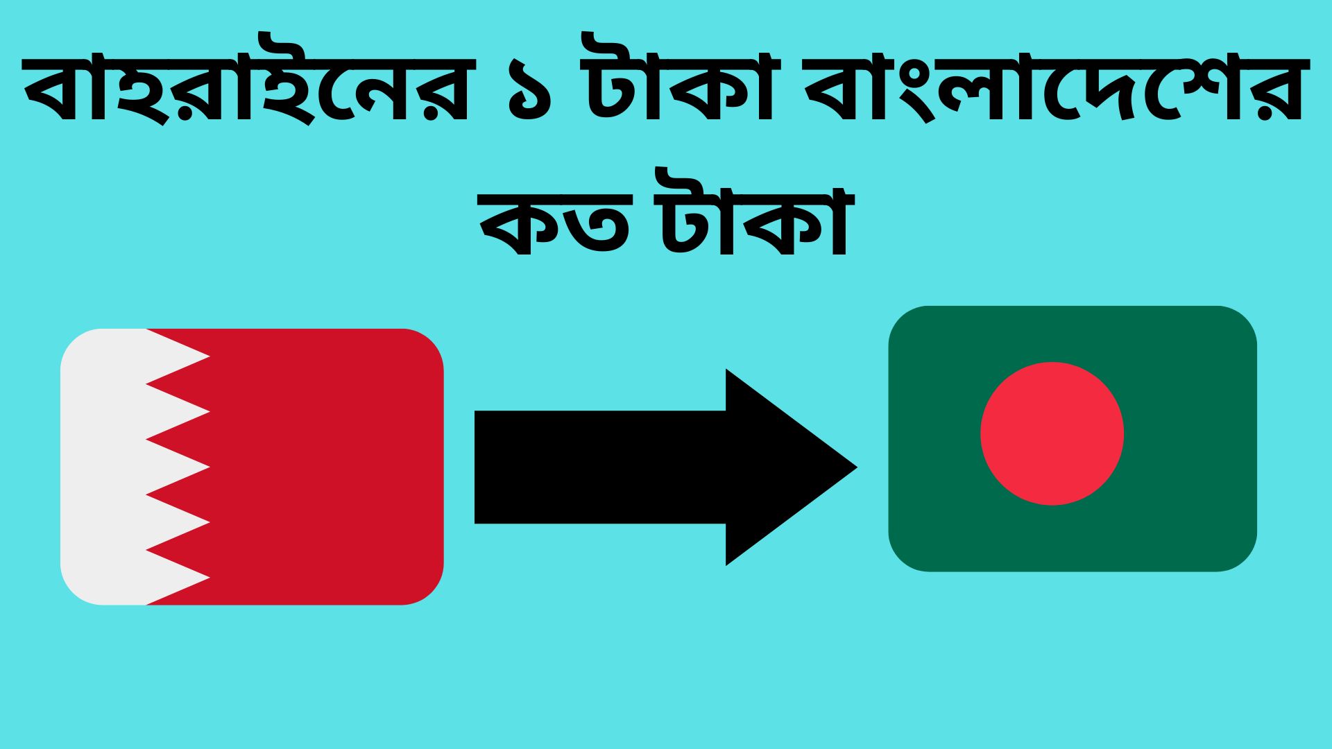 বাহরাইনের ১ টাকা বাংলাদেশের কত টাকা