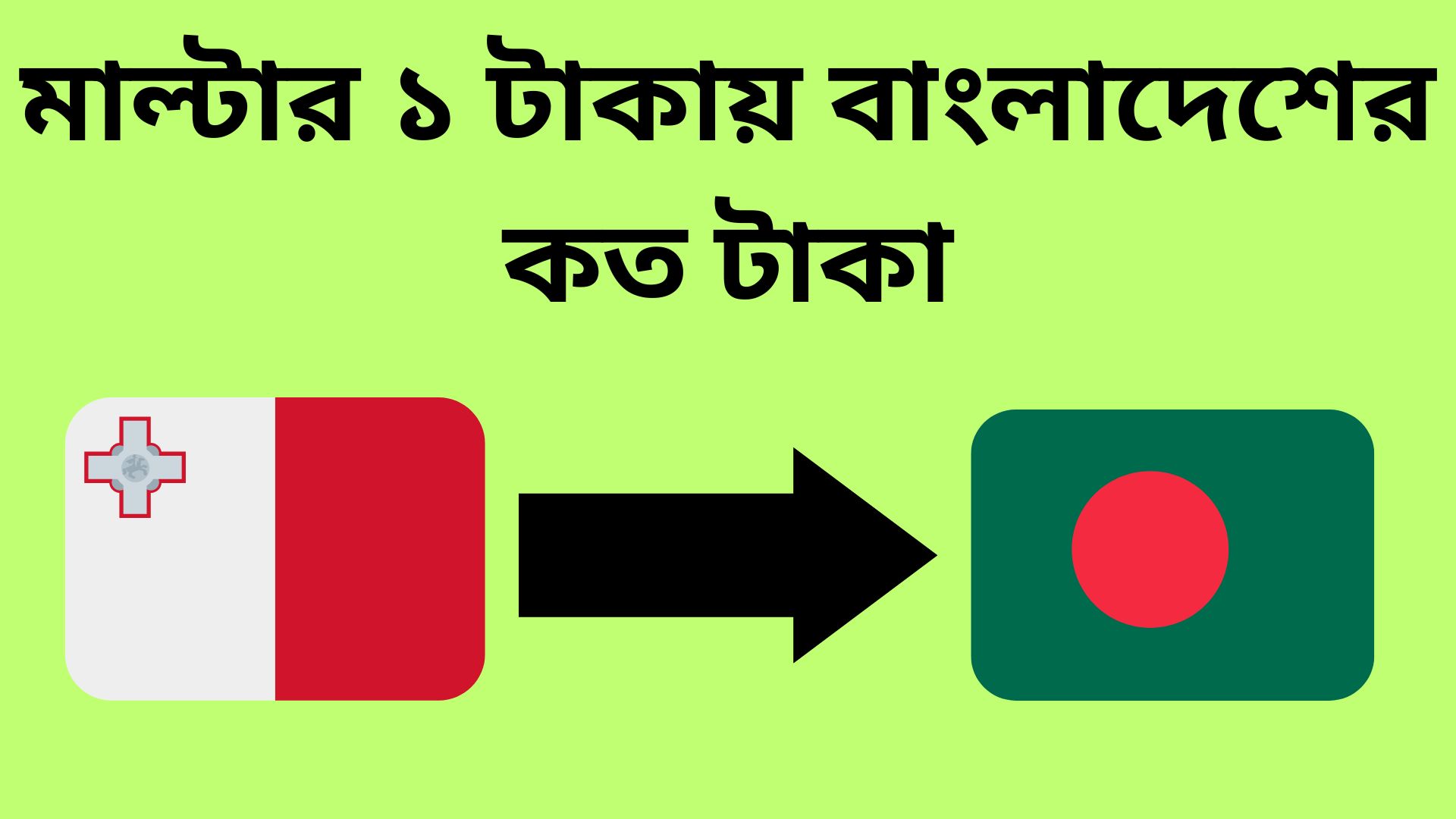 মাল্টার ১ টাকায় বাংলাদেশের কত টাকা