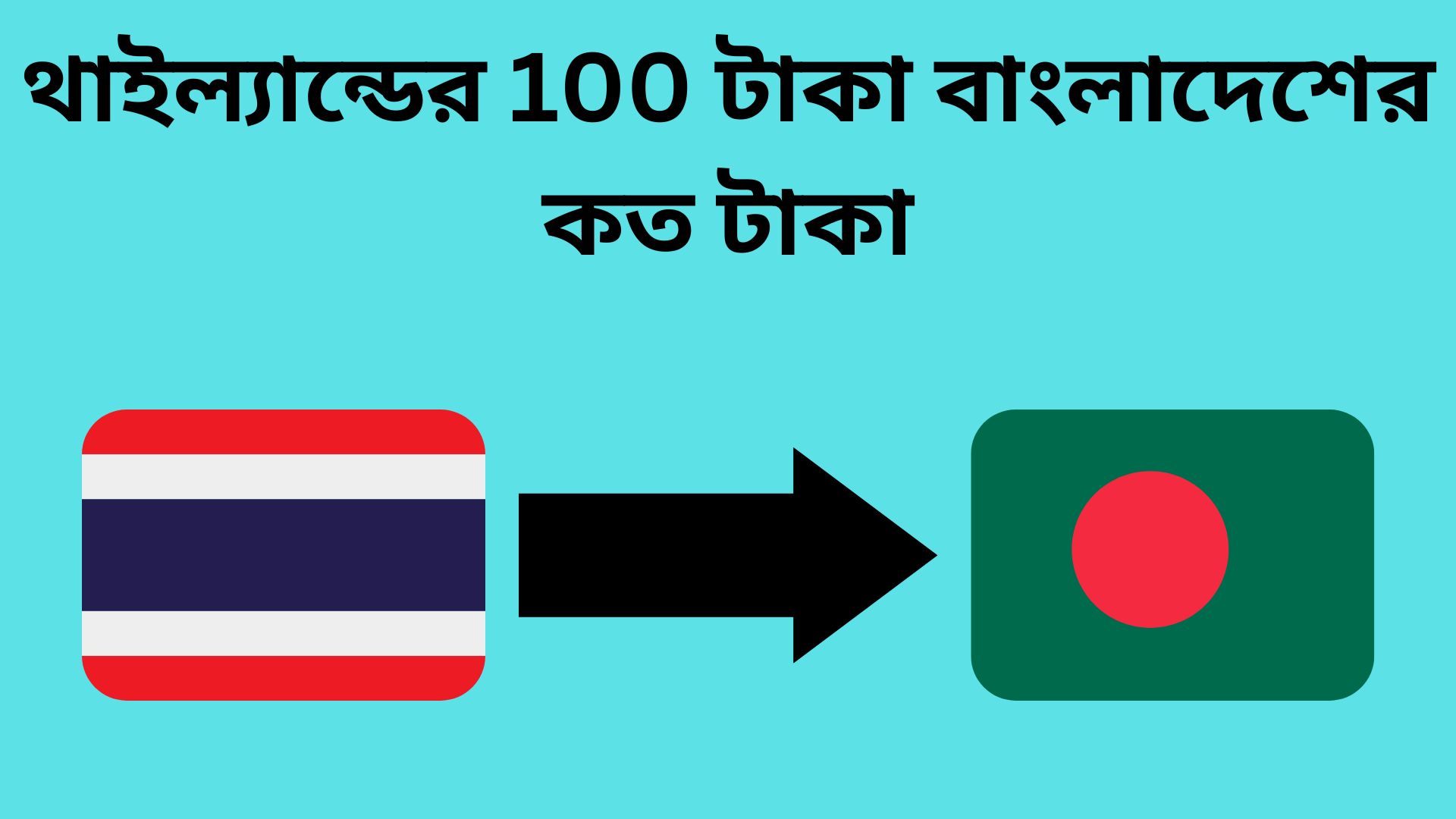 থাইল্যান্ডের 100 টাকা বাংলাদেশের কত টাকা